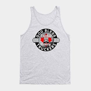 GOD BLESS THE TRUCKERS - MANDATES MUST GO - FREEDOM CONVOY 2022 Tank Top